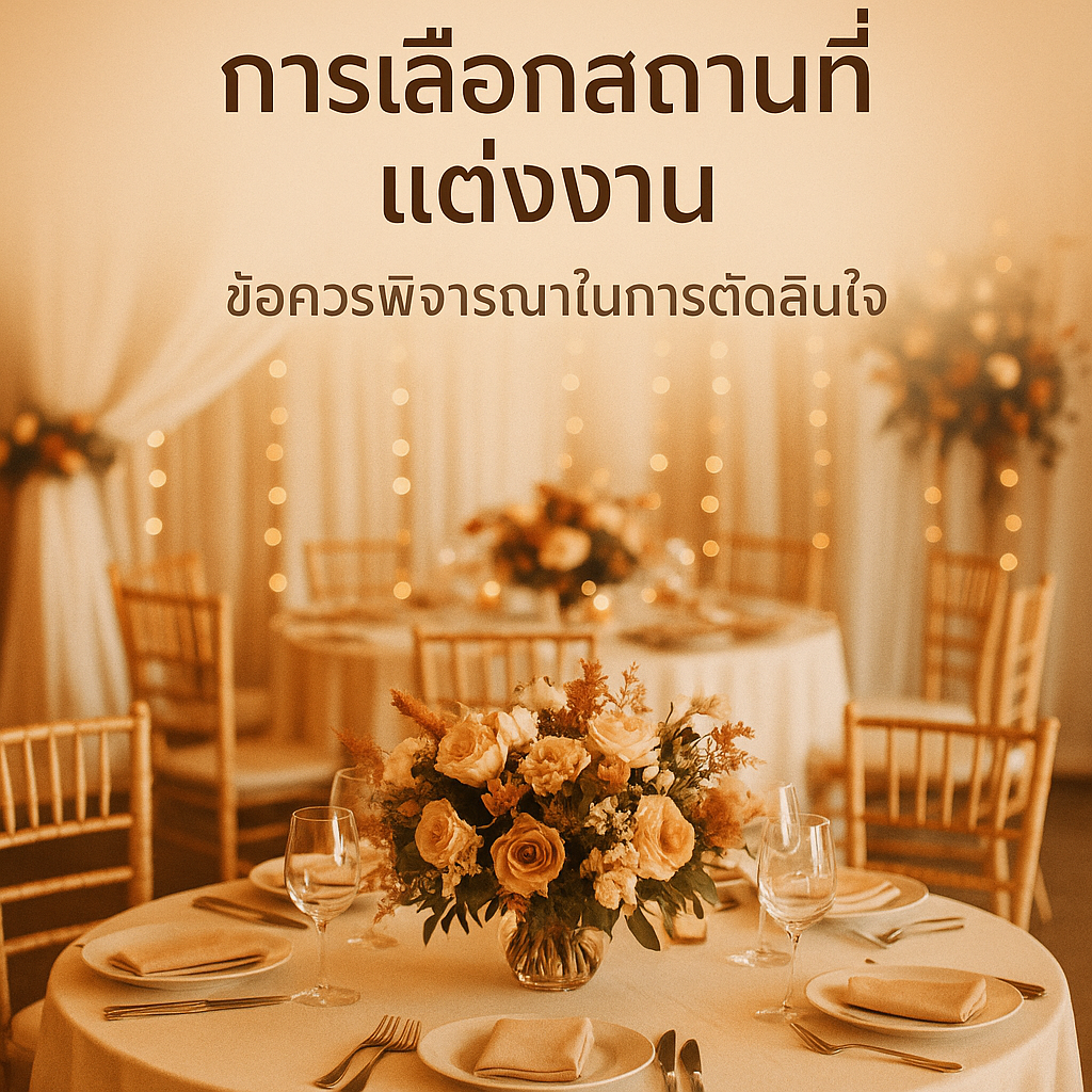 เลือกสถานที่แต่งงานอย่างไรให้ตรงใจทั้งคู่