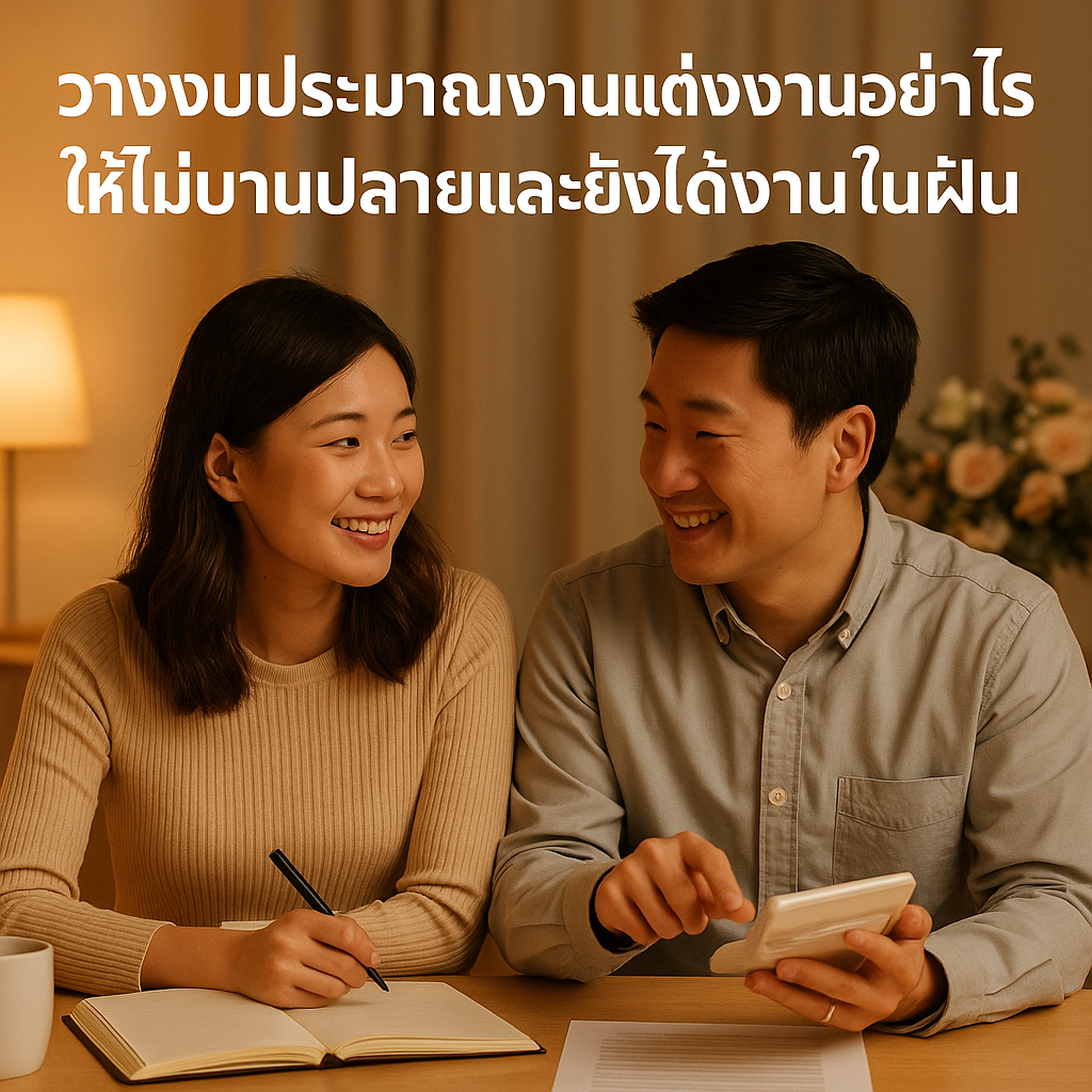 วางงบประมาณงานแต่งงานอย่างไร ให้ไม่บานปลายและยังได้งานในฝัน